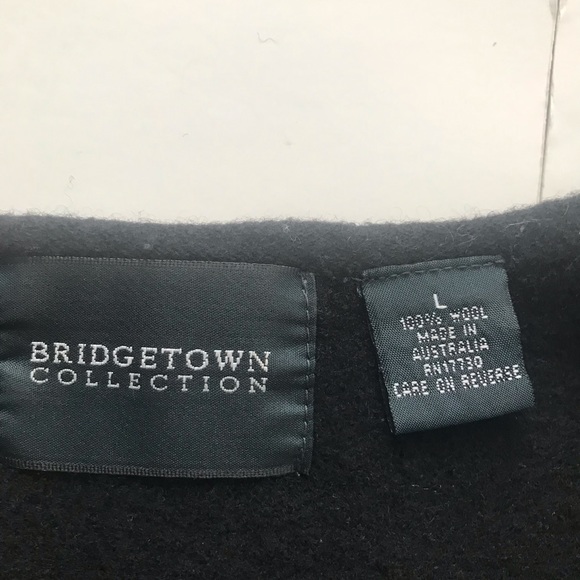 BRIDGETOWN COLLECTION BUTTON DOWN black cardigan SIZE LARGE - Picture 4 of 6